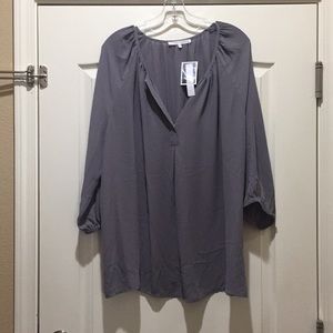 Gray Blouse BRAND NEW WITH TAGS